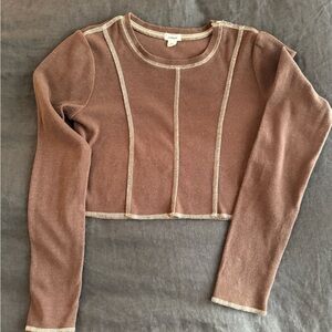 GARAGE Long Sleeve Crop Top